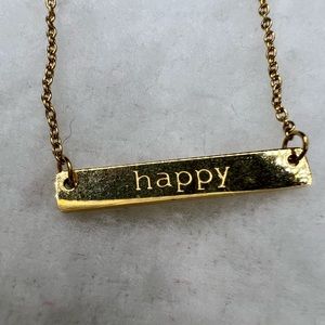 Jook and Nona “HAPPY” Necklace